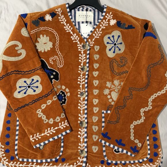 Free People Jackets & Blazers - Sissel Edelbo Women’s Maggie Jacket Velvet Brown, Free People One Size